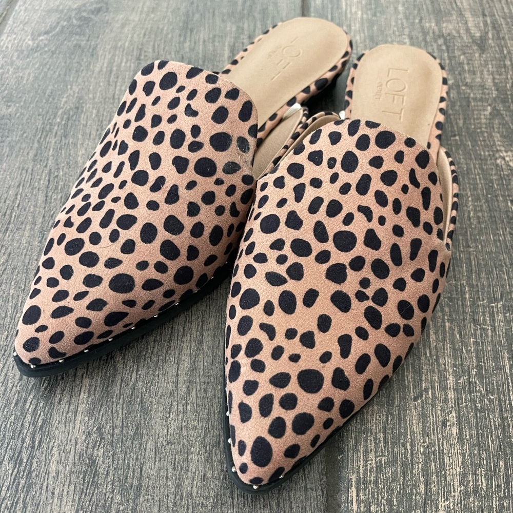 Loft Outlet Leopard Mule - 6M. Never worn!